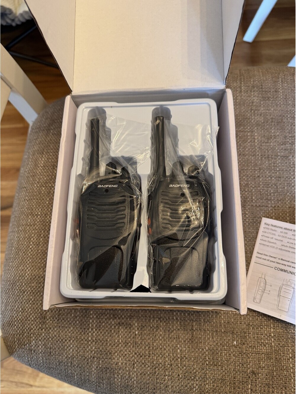 2-Pack Baofeng BF-888S UHF 400-470MHz 16CH Handheld Two-Way Radio Set